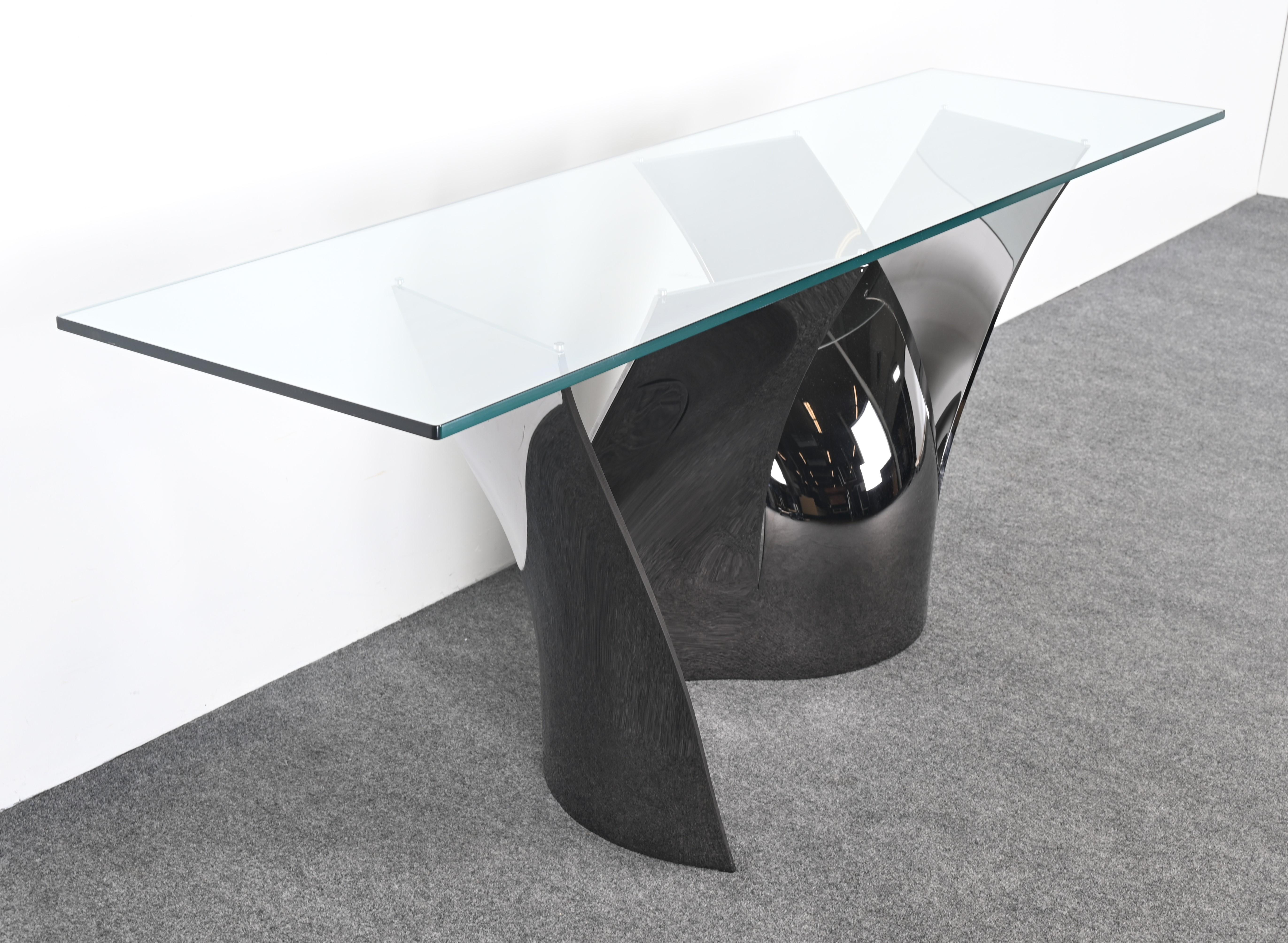 Roche Bobois Black Nickel Finished Steel  