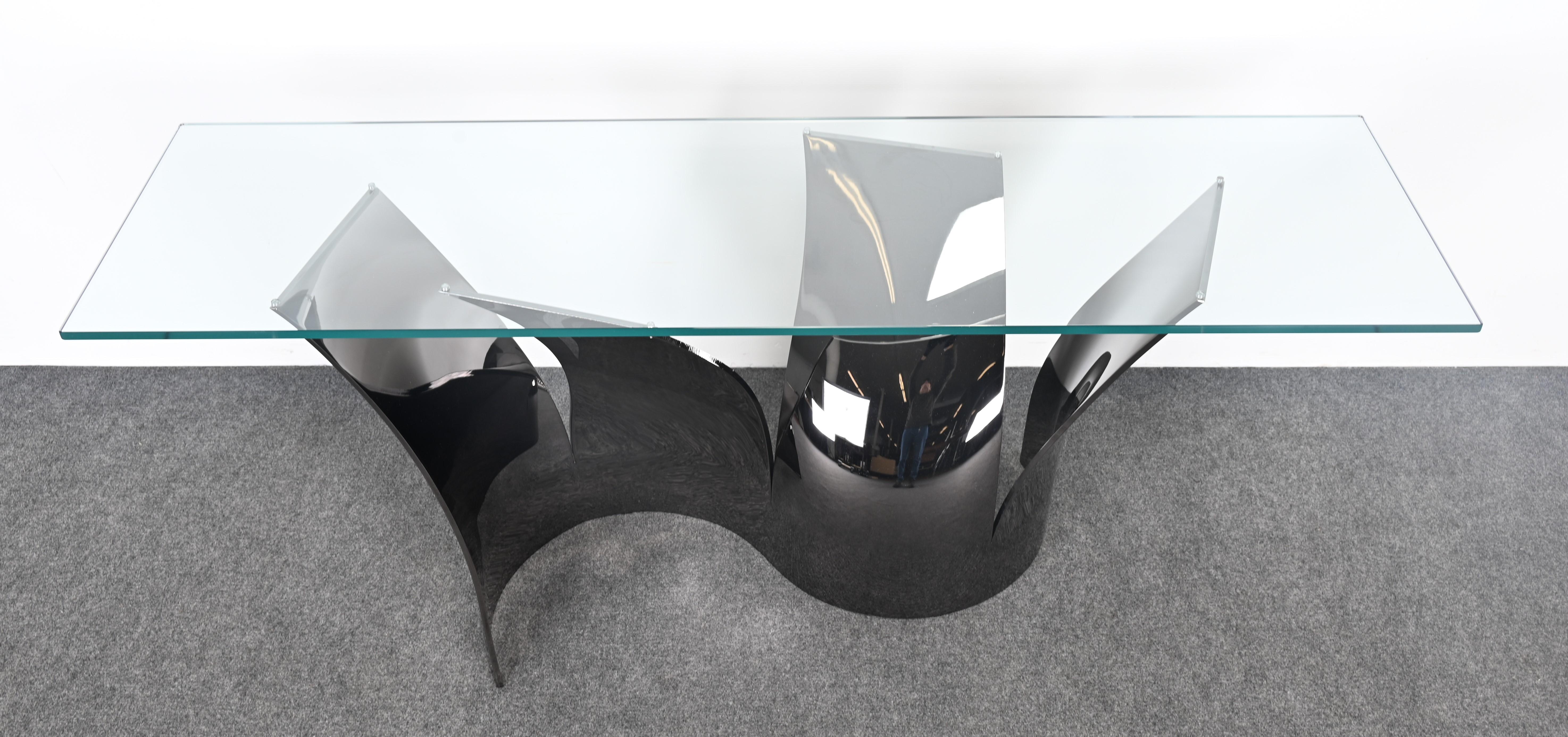 Roche Bobois Black Nickel Finished Steel  