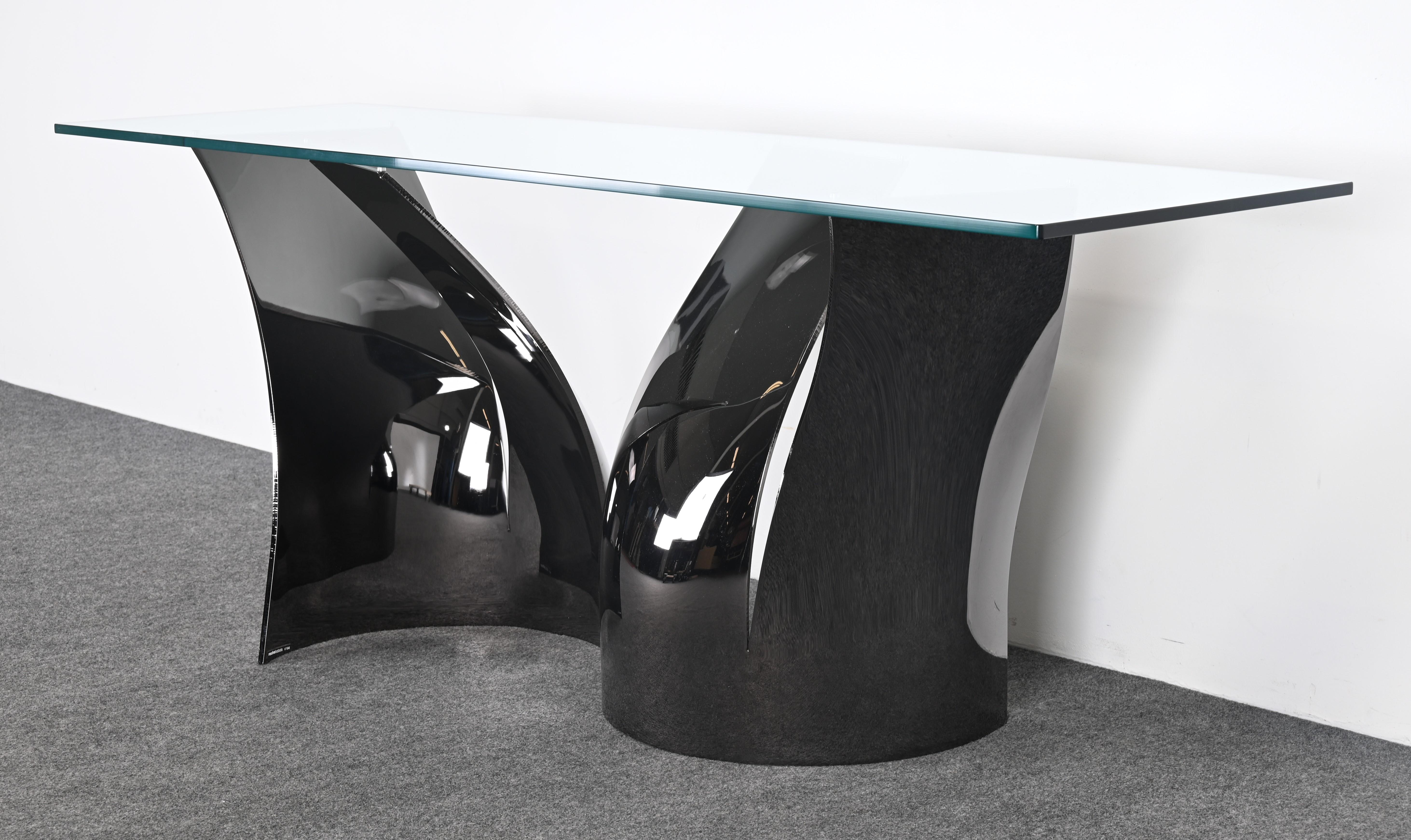 Roche Bobois Black Nickel Finished Steel  