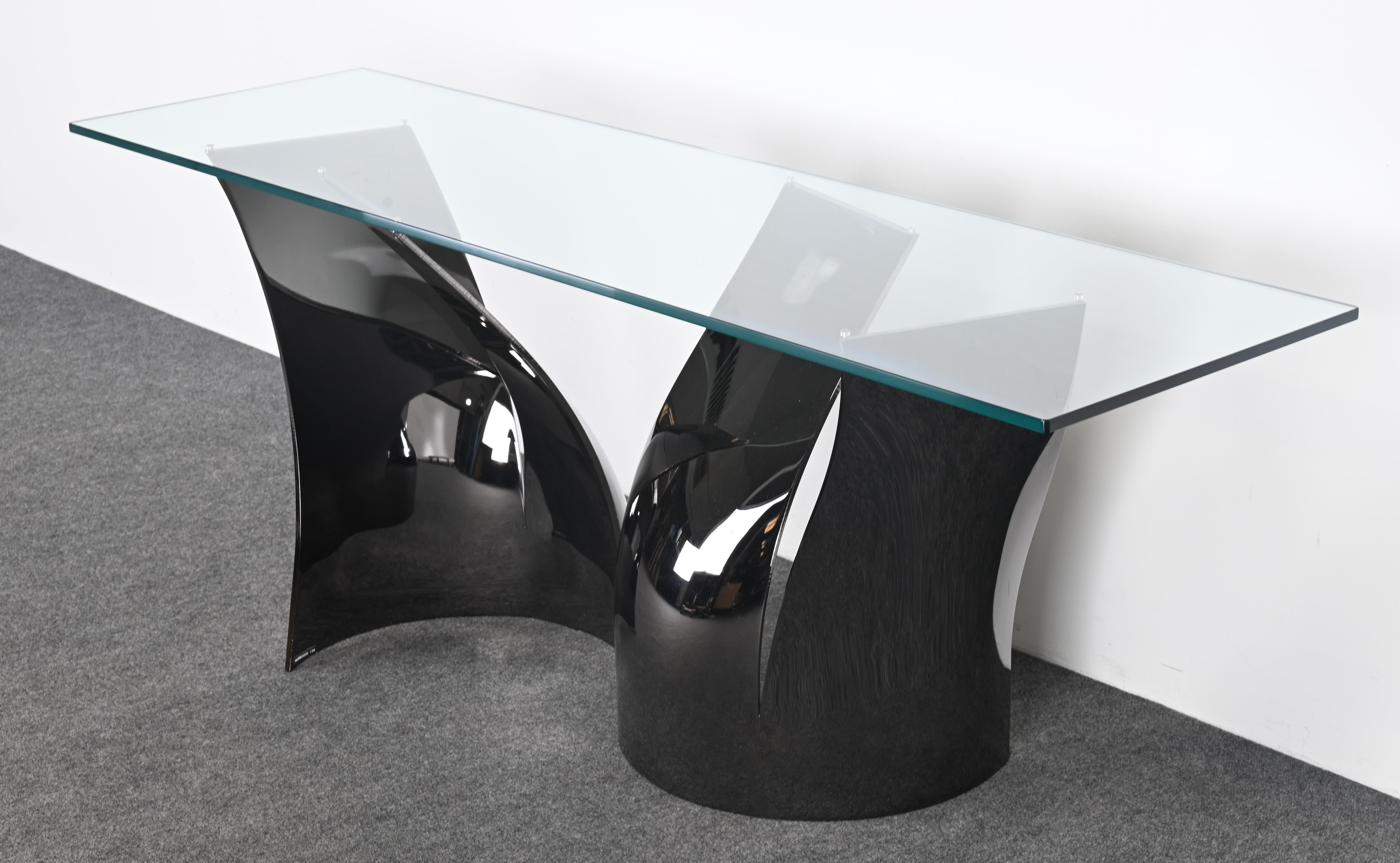 Roche Bobois Black Nickel Finished Steel  