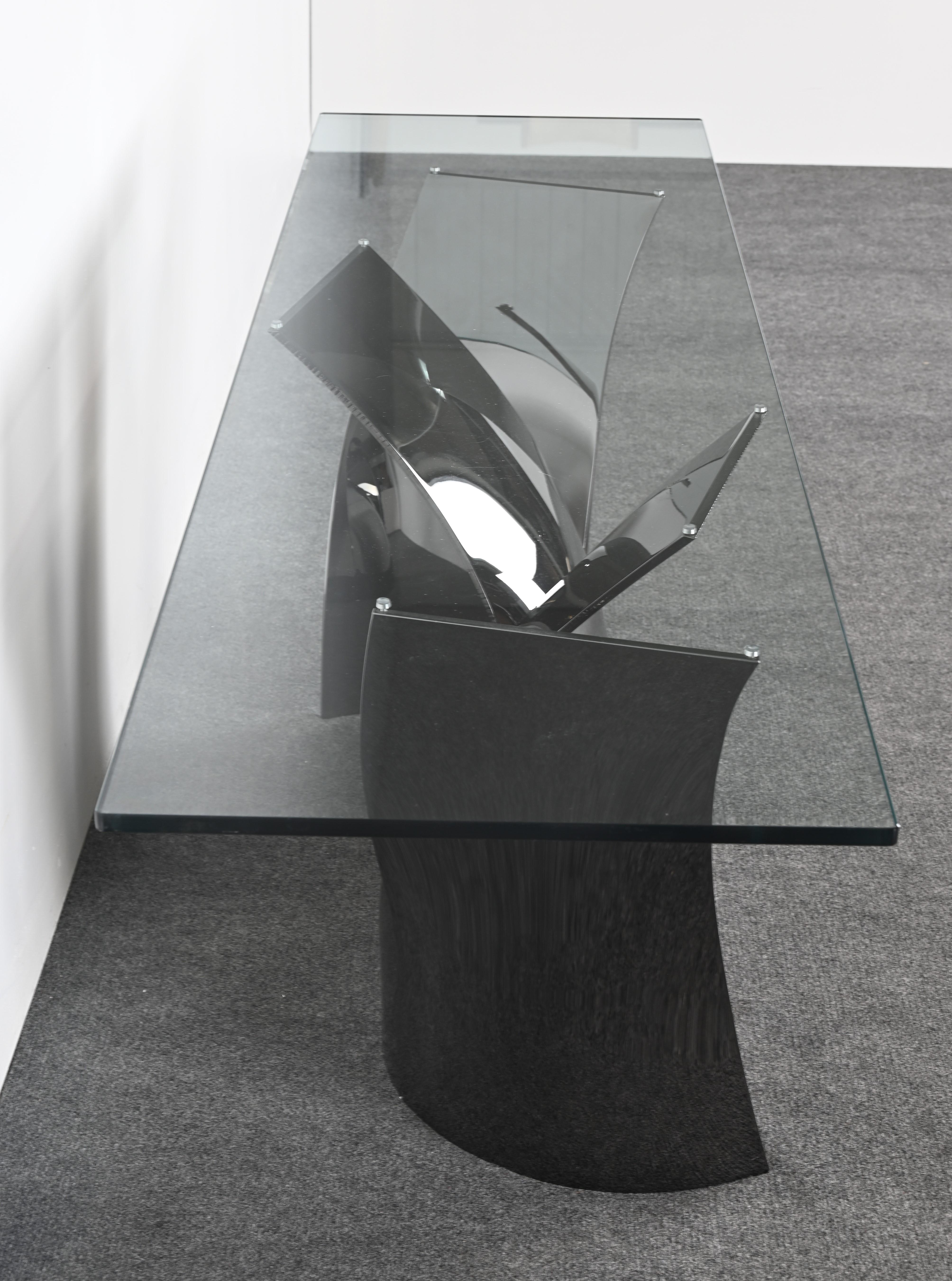 Roche Bobois Black Nickel Finished Steel  