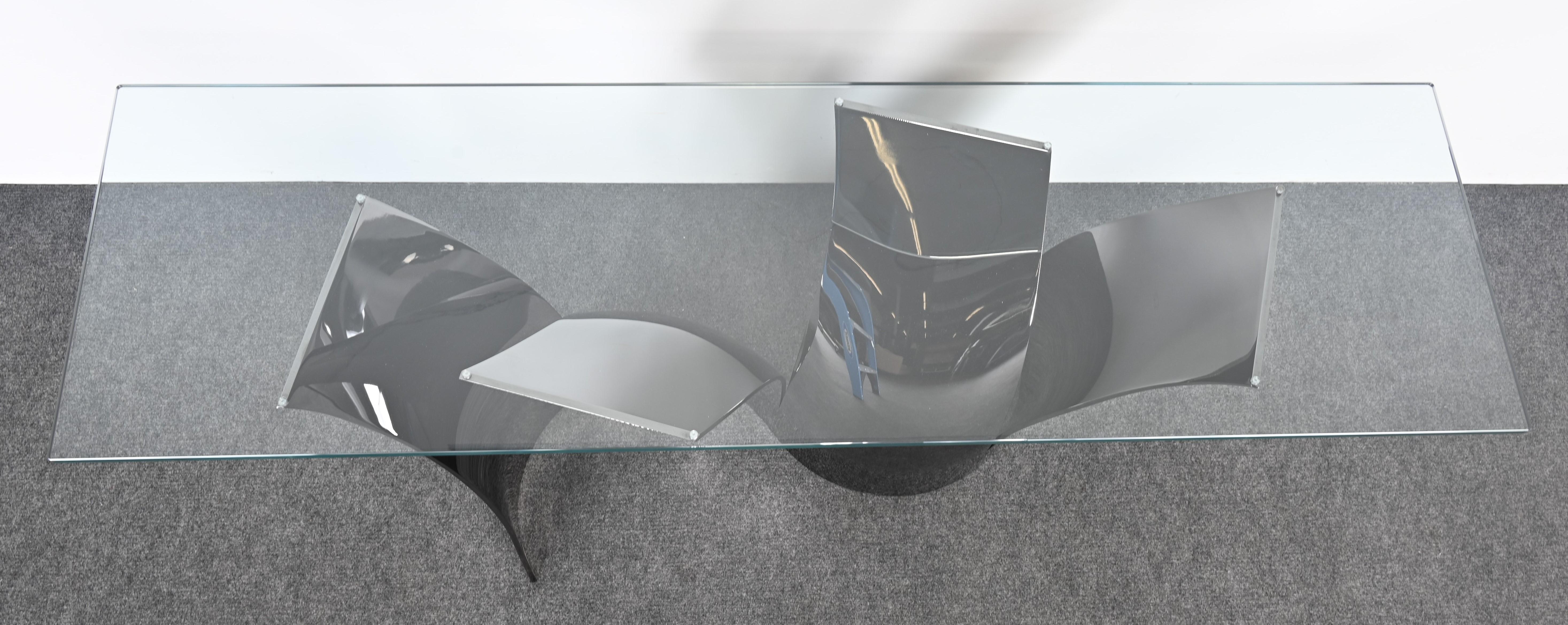 Roche Bobois Black Nickel Finished Steel  