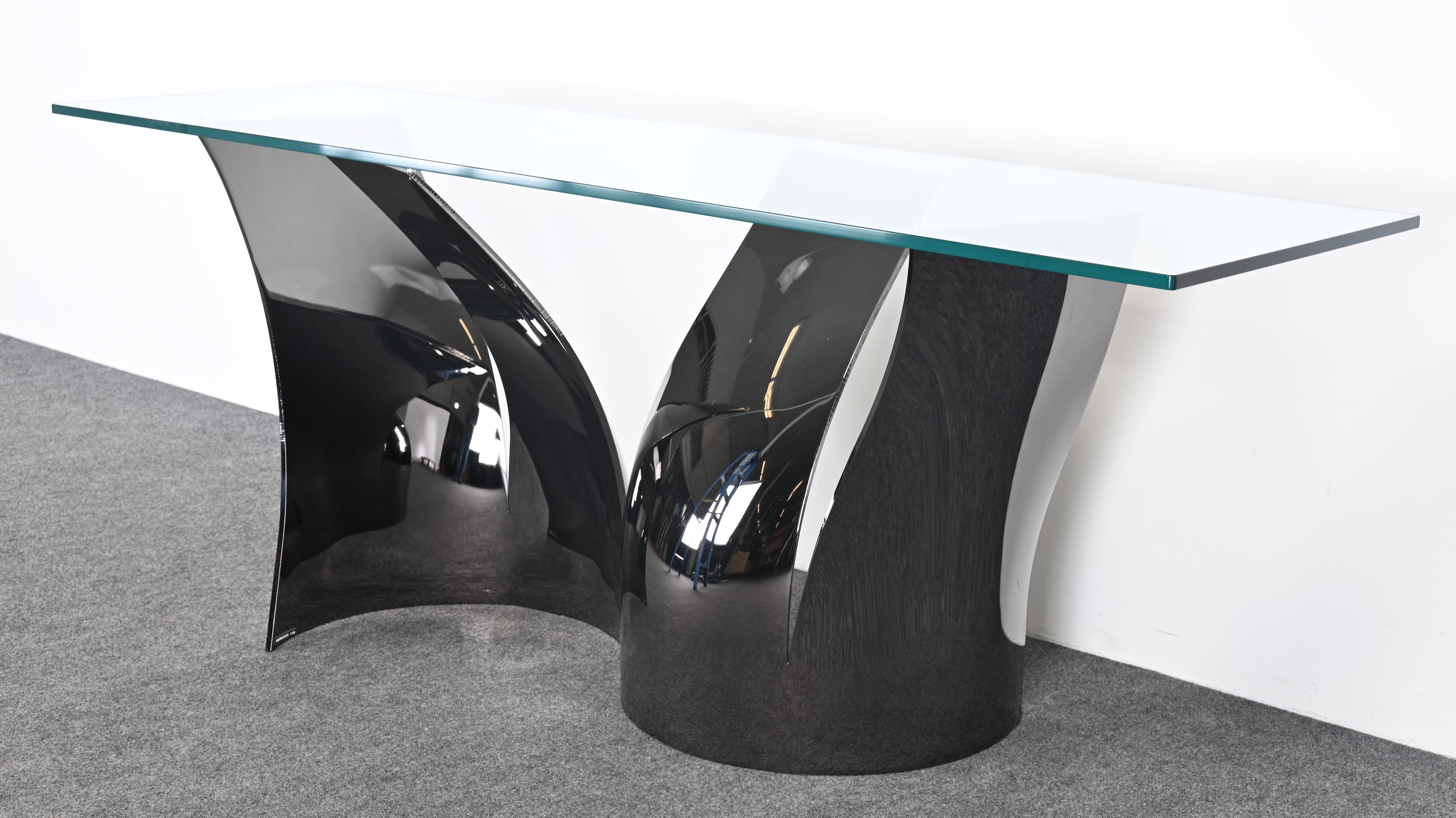 Roche Bobois Black Nickel Finished Steel  