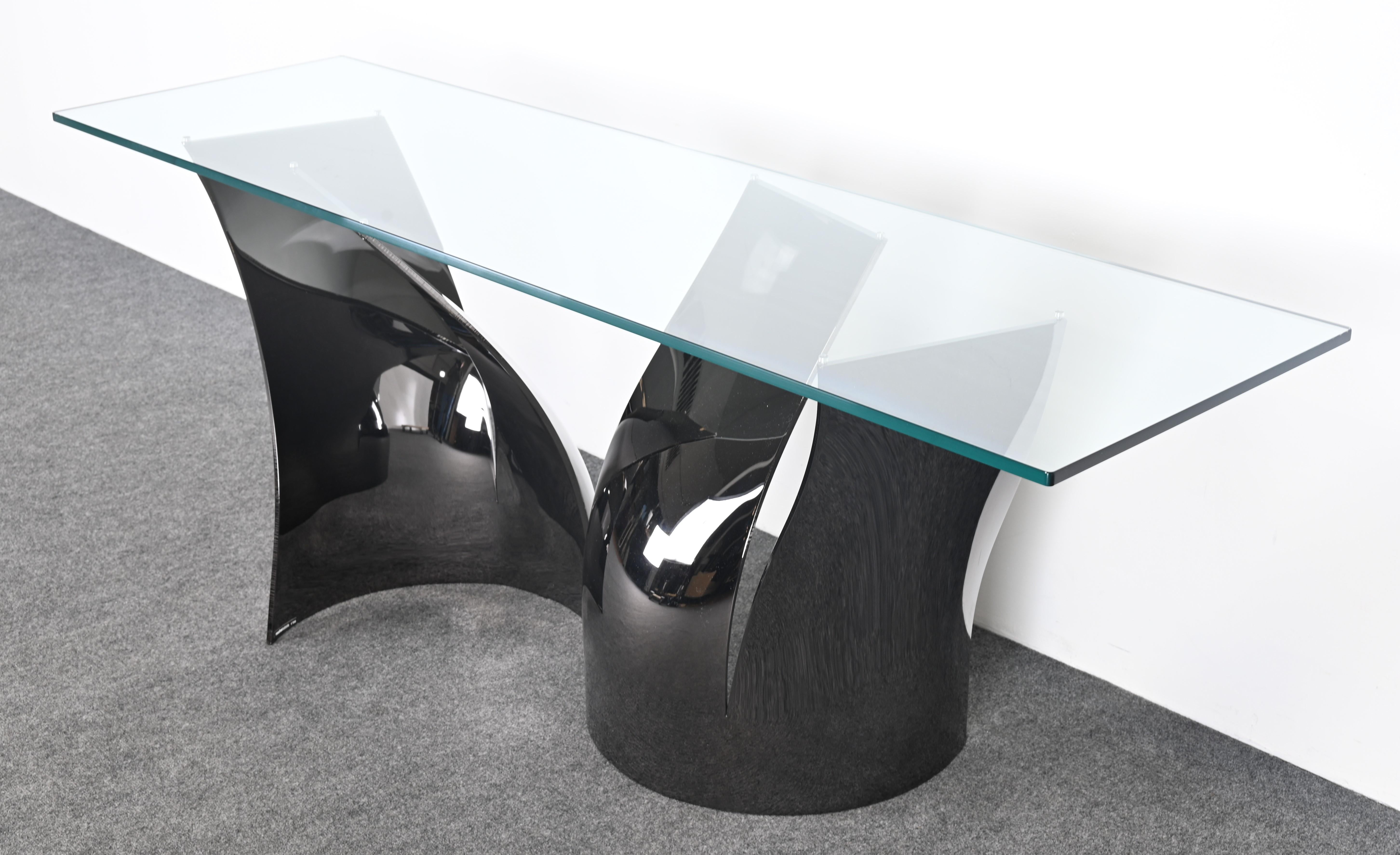 Roche Bobois Black Nickel Finished Steel  