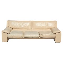 Roche Bobois Style Brunati Postmodern Italian Leather Sofa