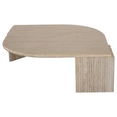 Roche Bobois Style Travertine Cocktail Table, 1970s