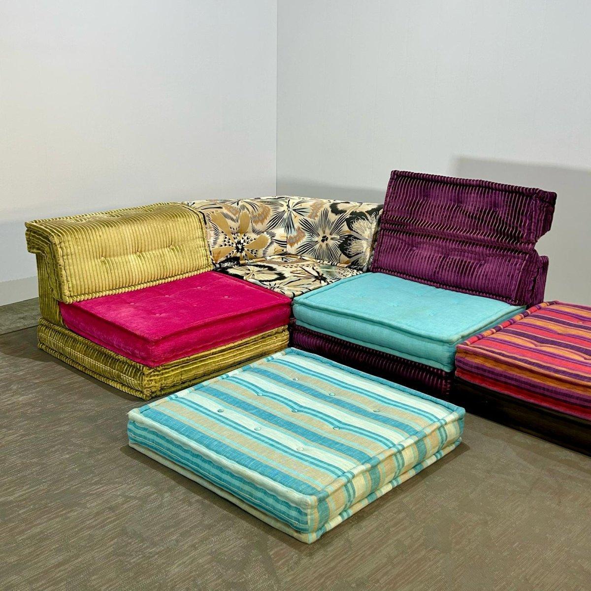 Roche Bobois Twelve Piece Mah Jong Sectional Sofa Set For Sale 7
