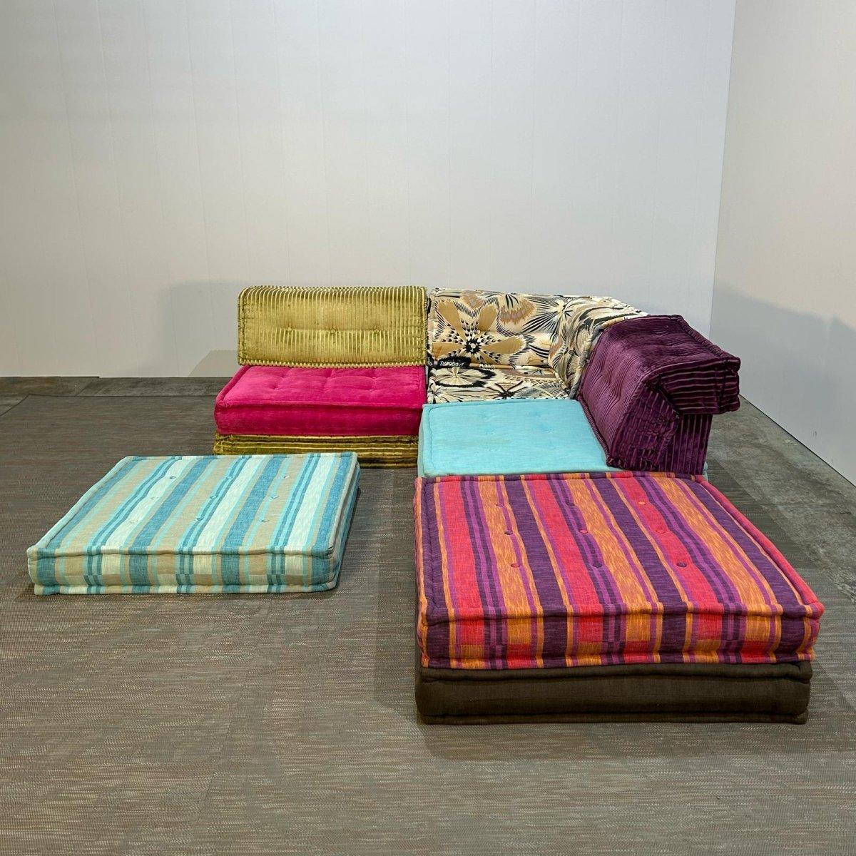 Roche Bobois Twelve Piece Mah Jong Sectional Sofa Set In Good Condition For Sale In Basildon, London