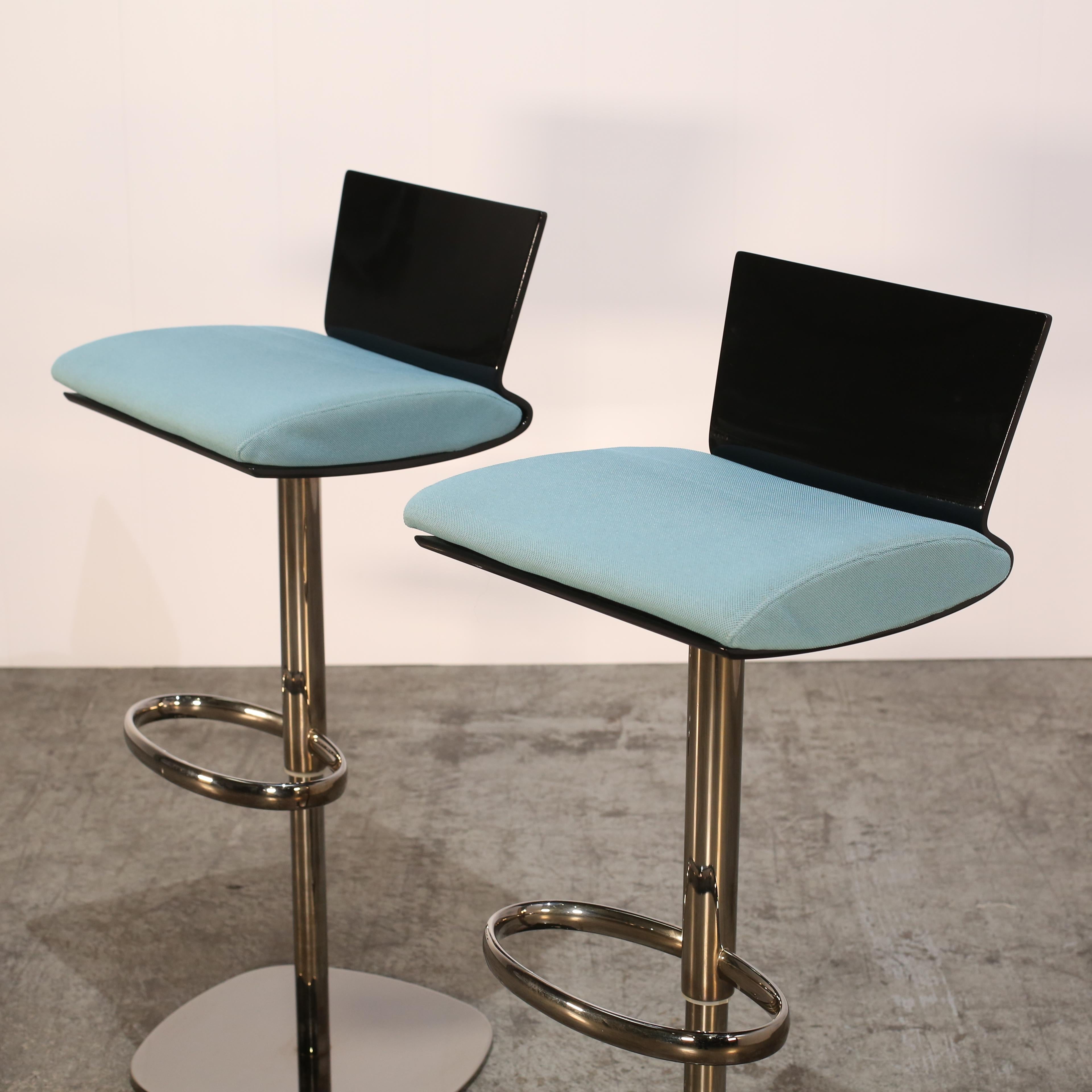 Contemporary Roche Bobois Ublo Stool by Sacha Lakic, Set of Two For Sale