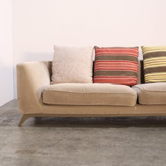 Roche Bobois Velvet Corner Sofa