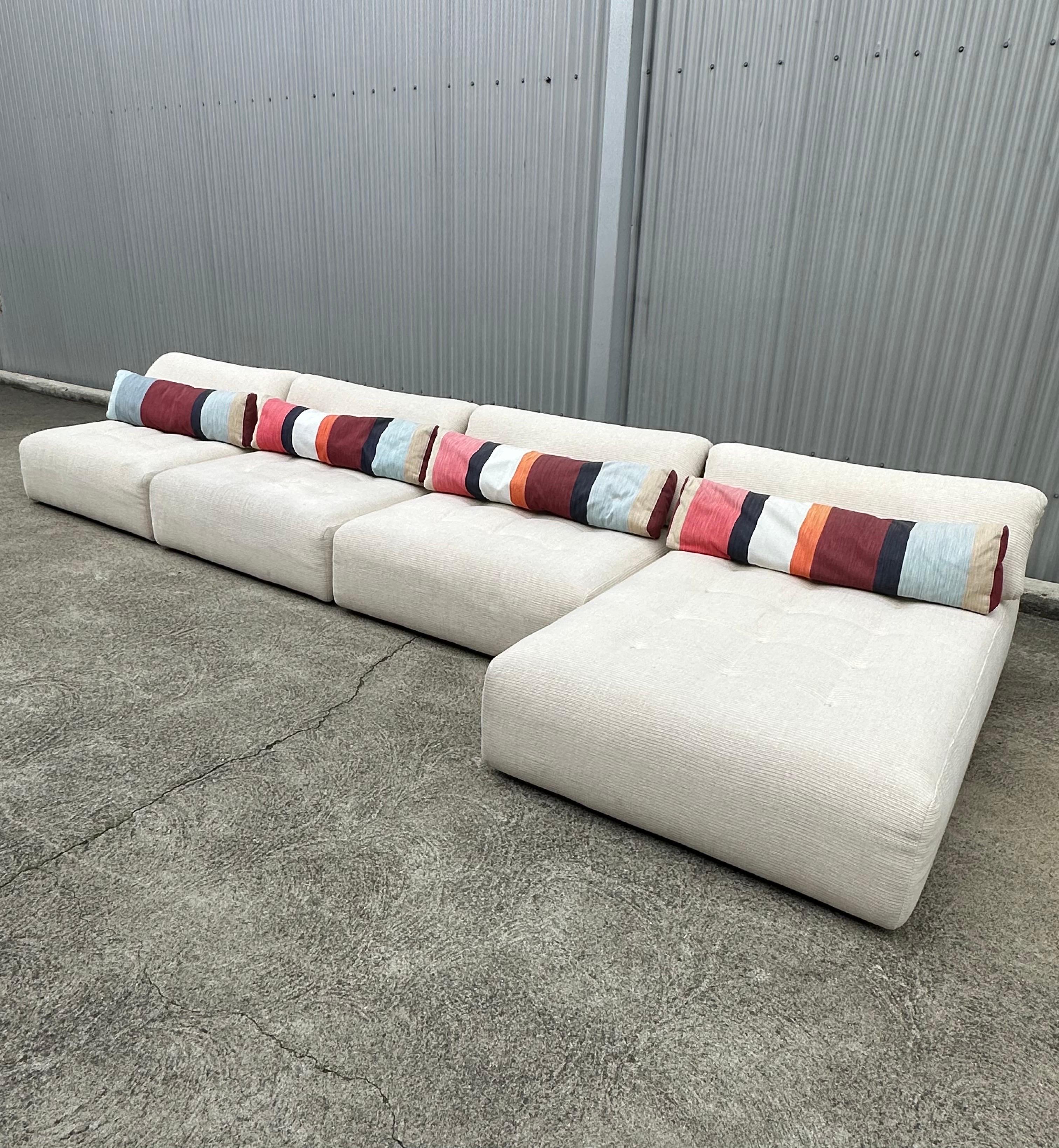 Roche Bobois Voyage Immobile Sofá de cuatro plazas Italiano en venta