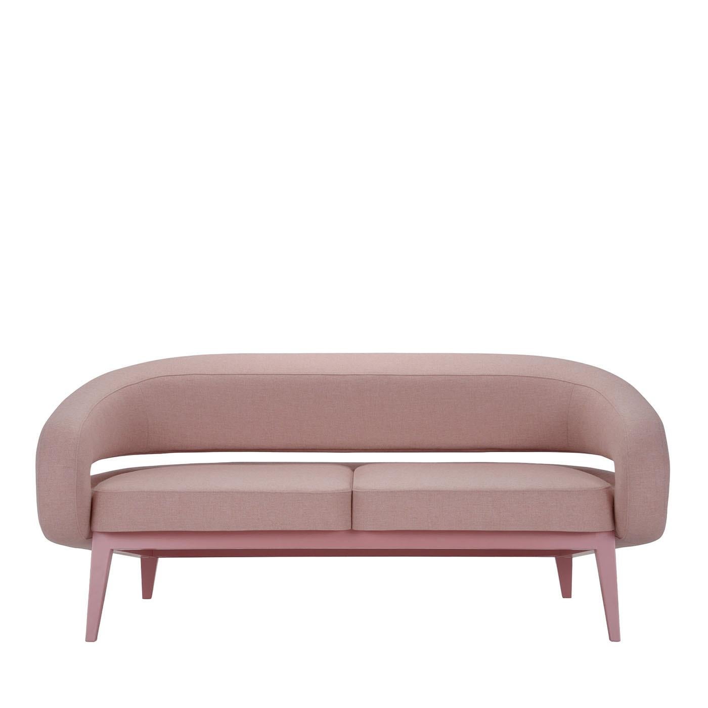 The Roche 2-Seater Pink Sofa, inspired by the harmonious and ethereal shapes of Venus, brings celestial beauty to any space. Its soft, sculpted forms evoke the delicate allure of the brightest planet in the solar system, offering a blend of elegance