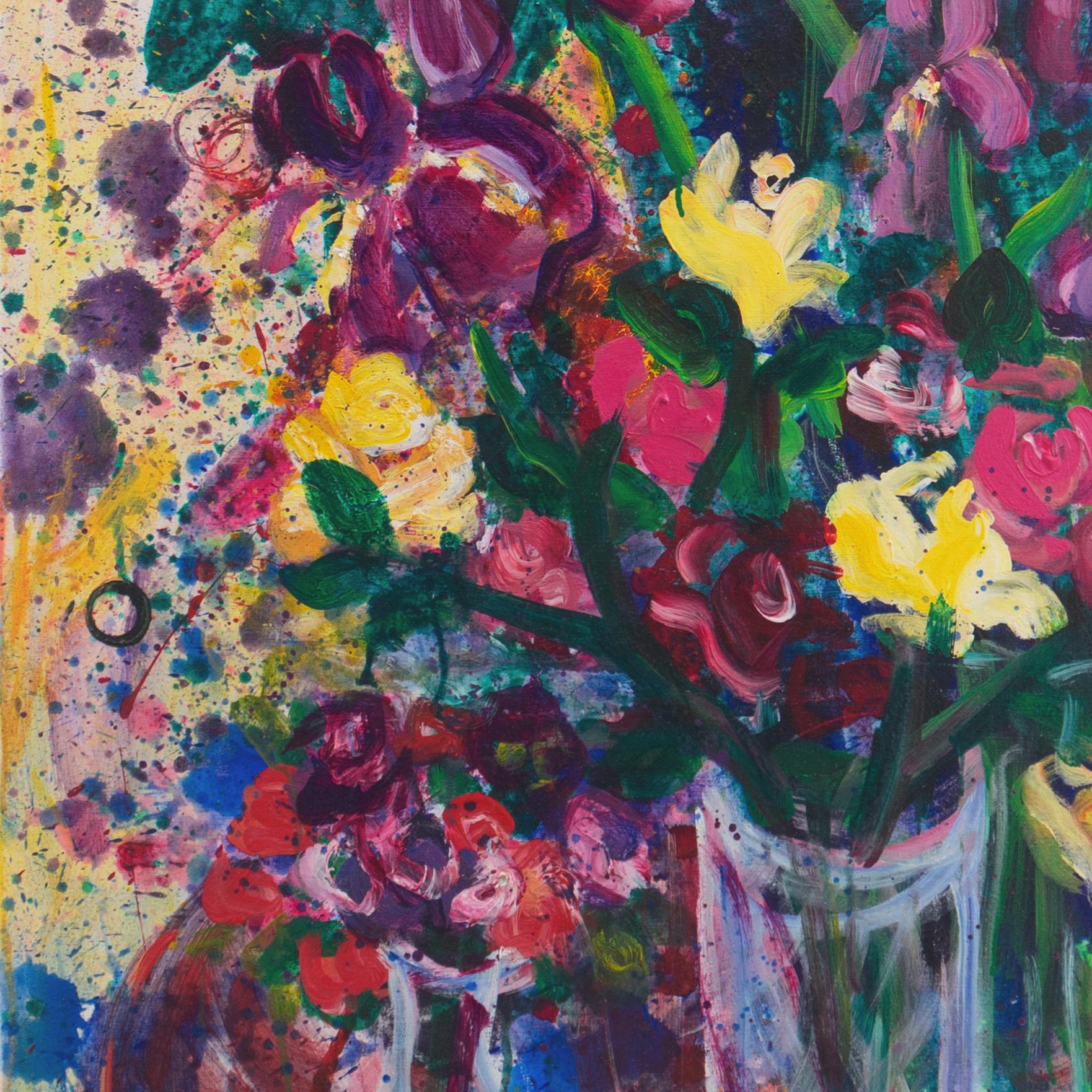 'Spring Still Life', Large American Post Impressionist, California Art League For Sale 3