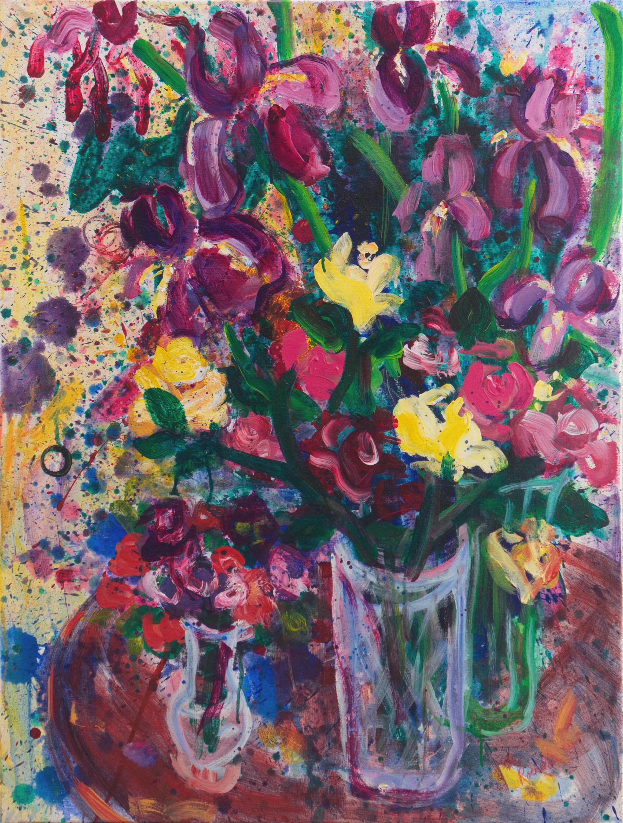 Rochelle Tietze Still-Life Painting - 'Spring Still Life', Large American Post Impressionist, California Art League