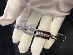 Rock and Move Chain Link Bracelet in 18 Karat White Gold by Messika