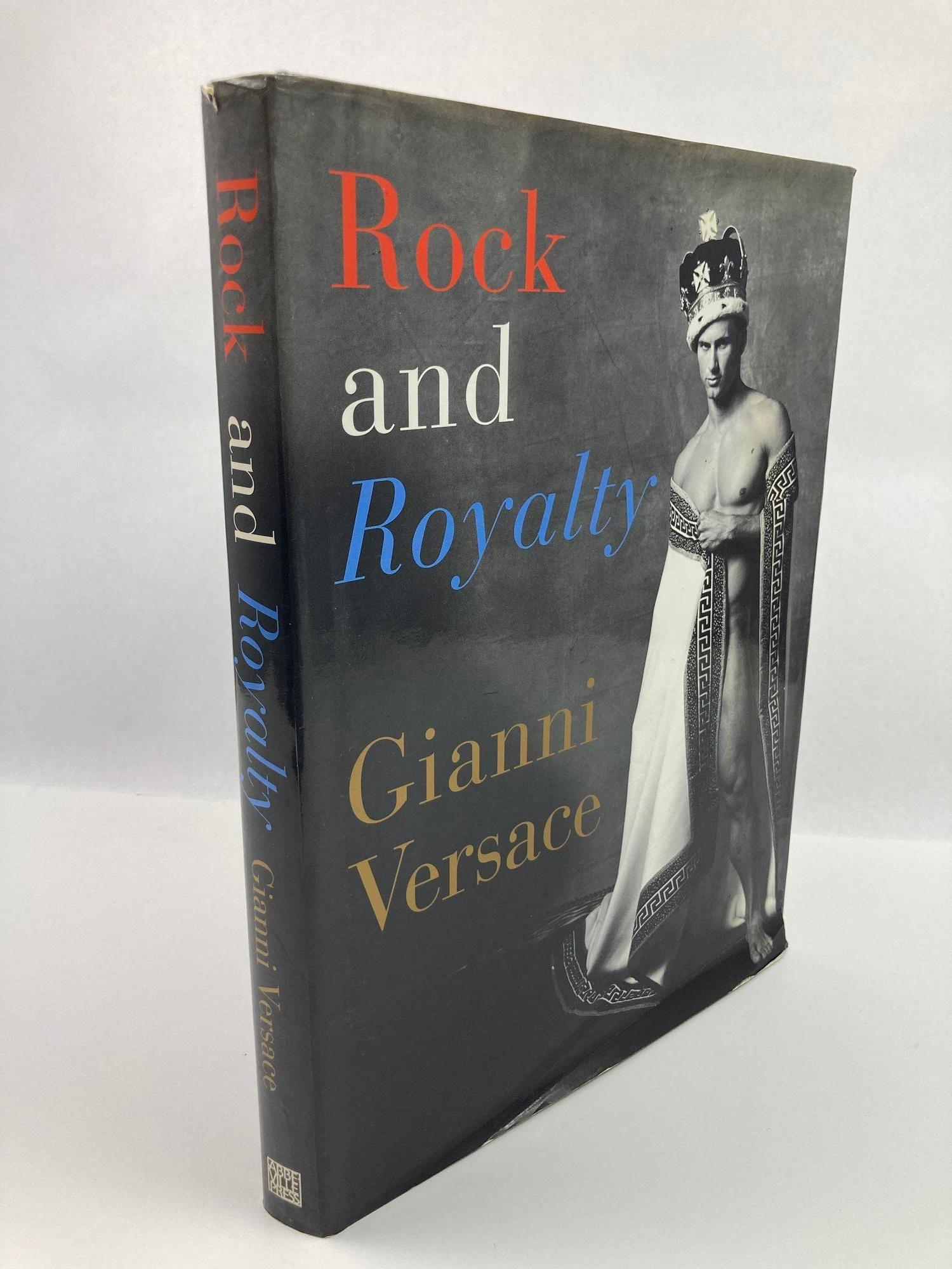 Rock and Royalty Gianni Versace Hardcover Large Coffee Table Book.
Abbeville Press, 1999 - Celebrities - 288 pages English.
Fashion's late king here offers a parade of couture featuring the luminaries of rock, royalty, and sport. 
A galaxy of stars,