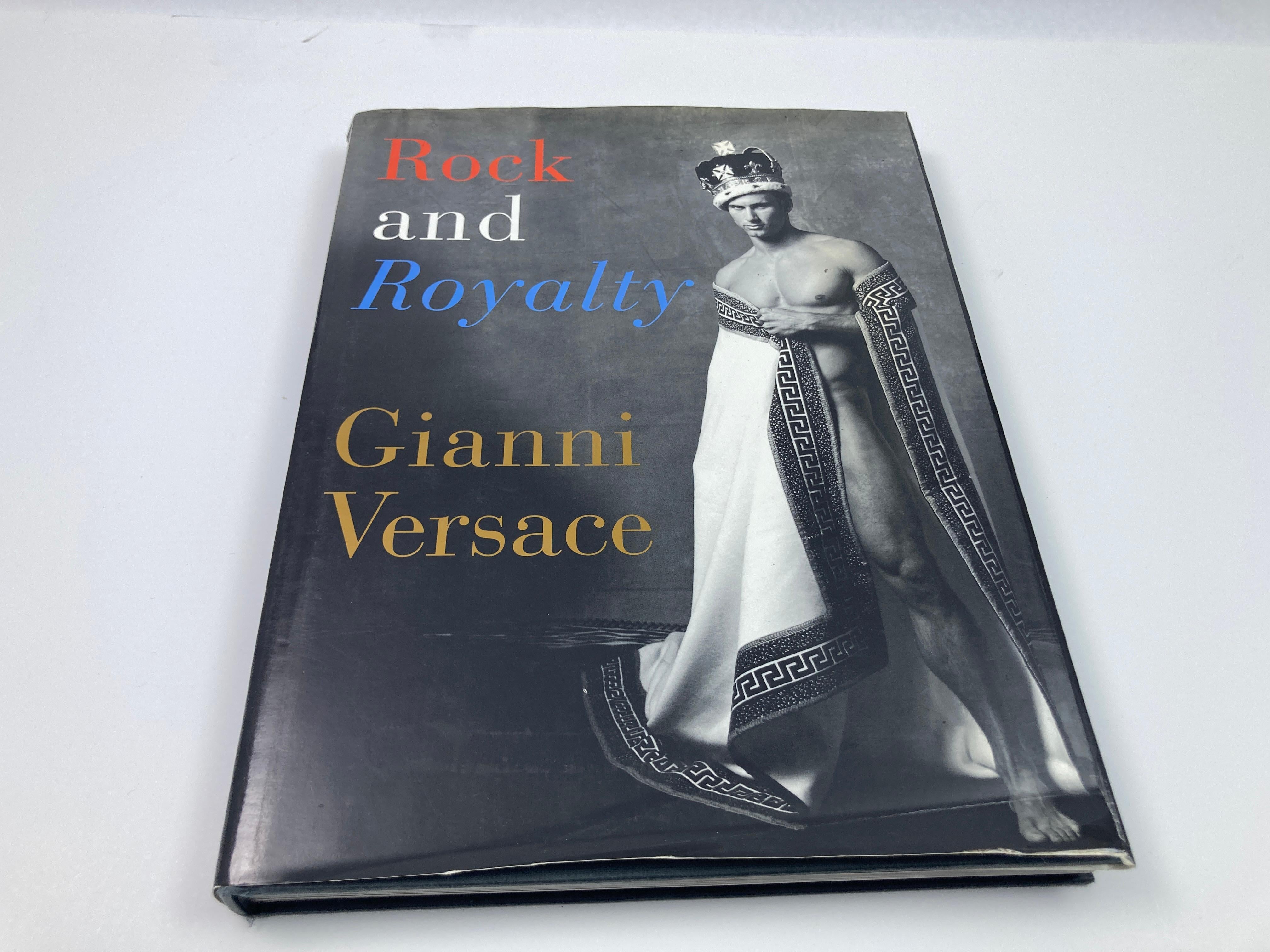 Rock and Royalty Gianni Versace Hardcover Large Coffee Table Book.Abbeville Press, 1999 - Celebrities - 288 pages EnglishFashion's late king here offers a parade of couture featuring the luminaries of rock, royalty, and sport. A galaxy of stars,