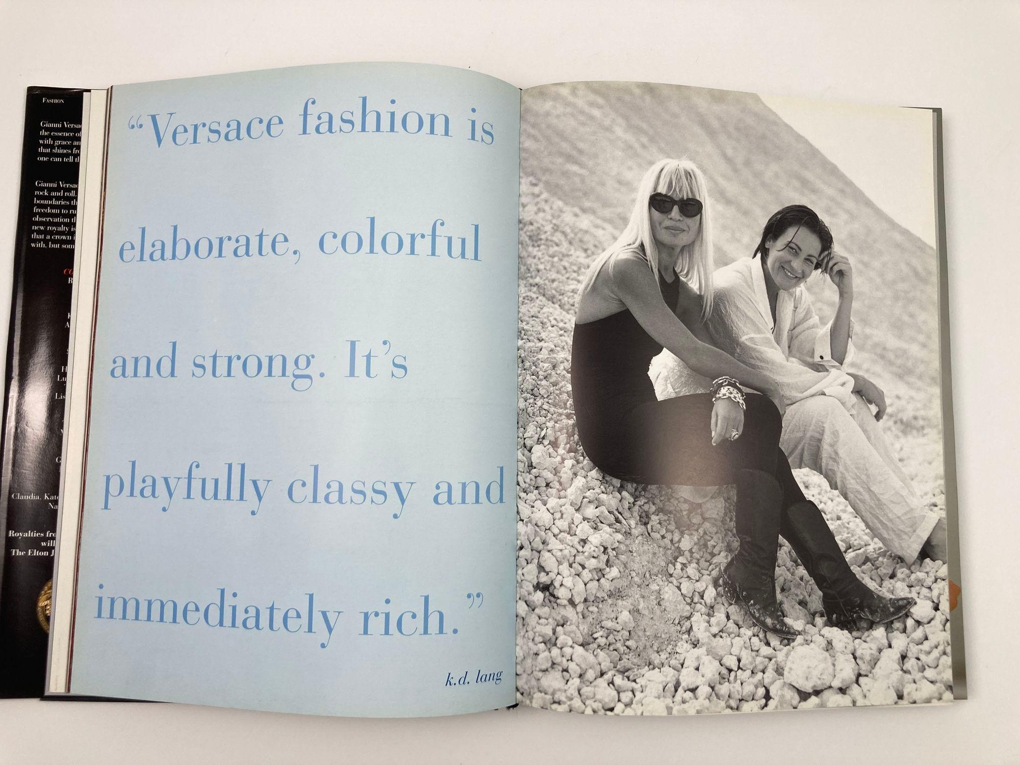 20th Century Rock and Royalty Gianni Versace Hardcover Table Book 1st Ed. Large Format For Sale