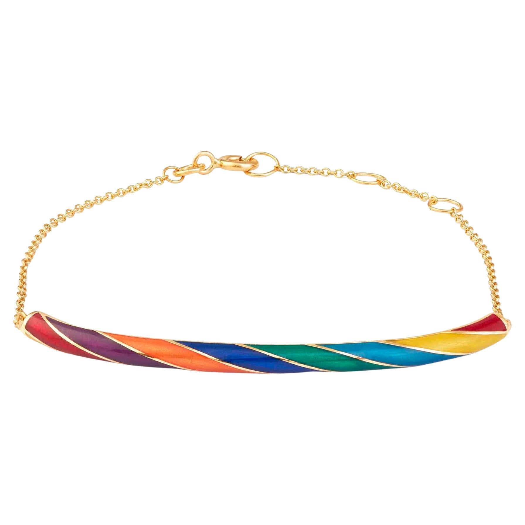 Bergahorn Candy Regenbogen-Armband