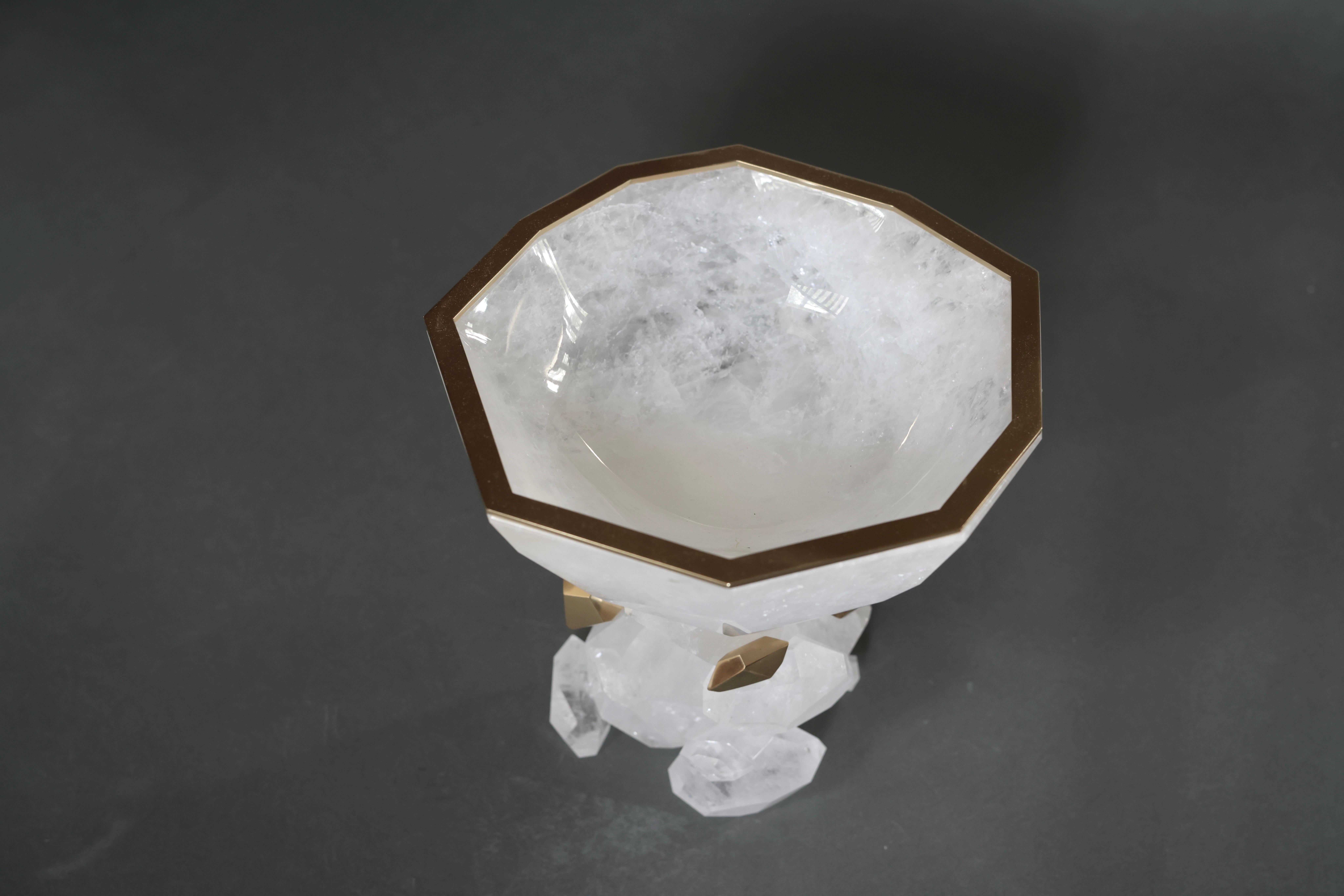 Rock Crystal Rock Centerpieces by Phoenix For Sale