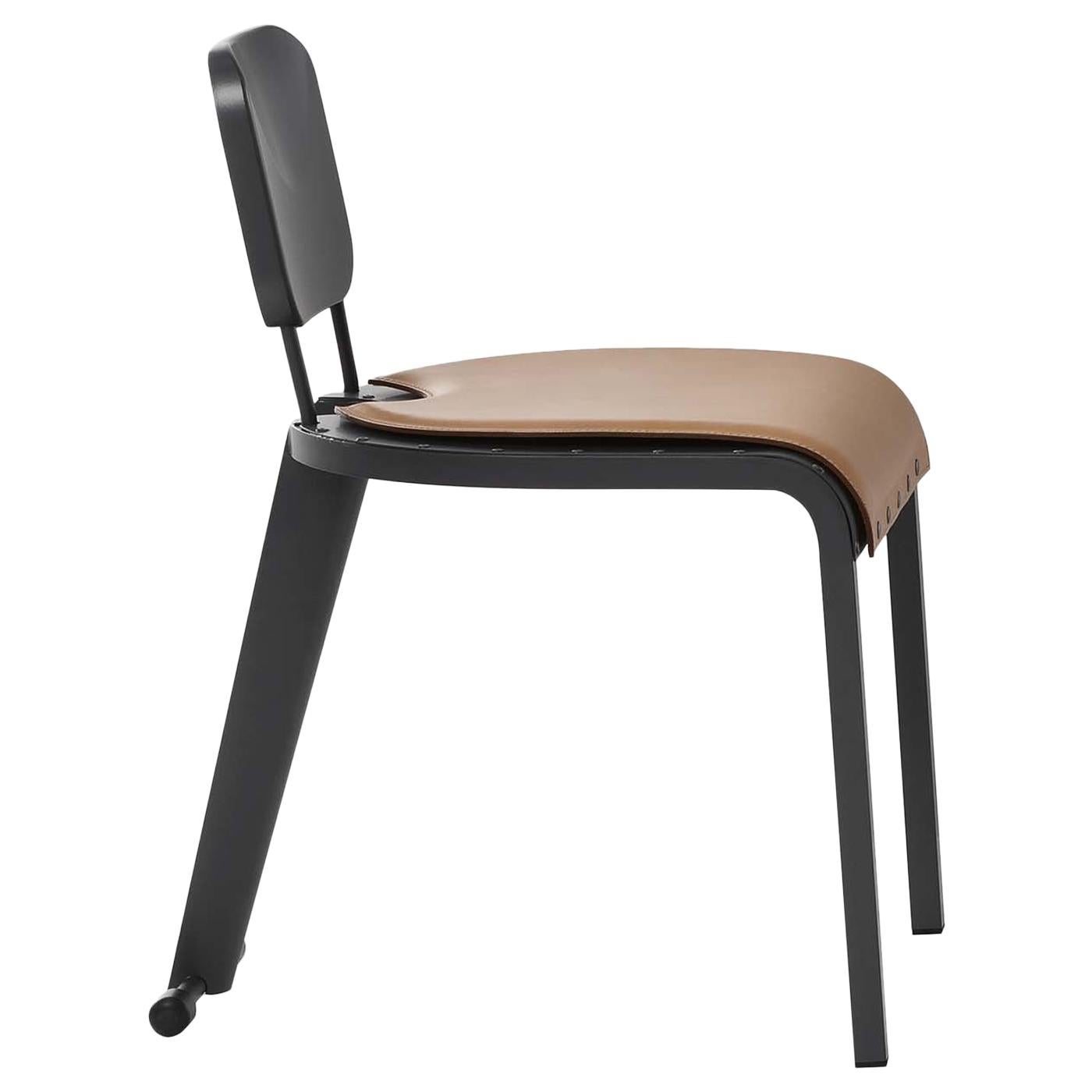 Rock Chair avec siège en cuir par Marc Sadler en vente
