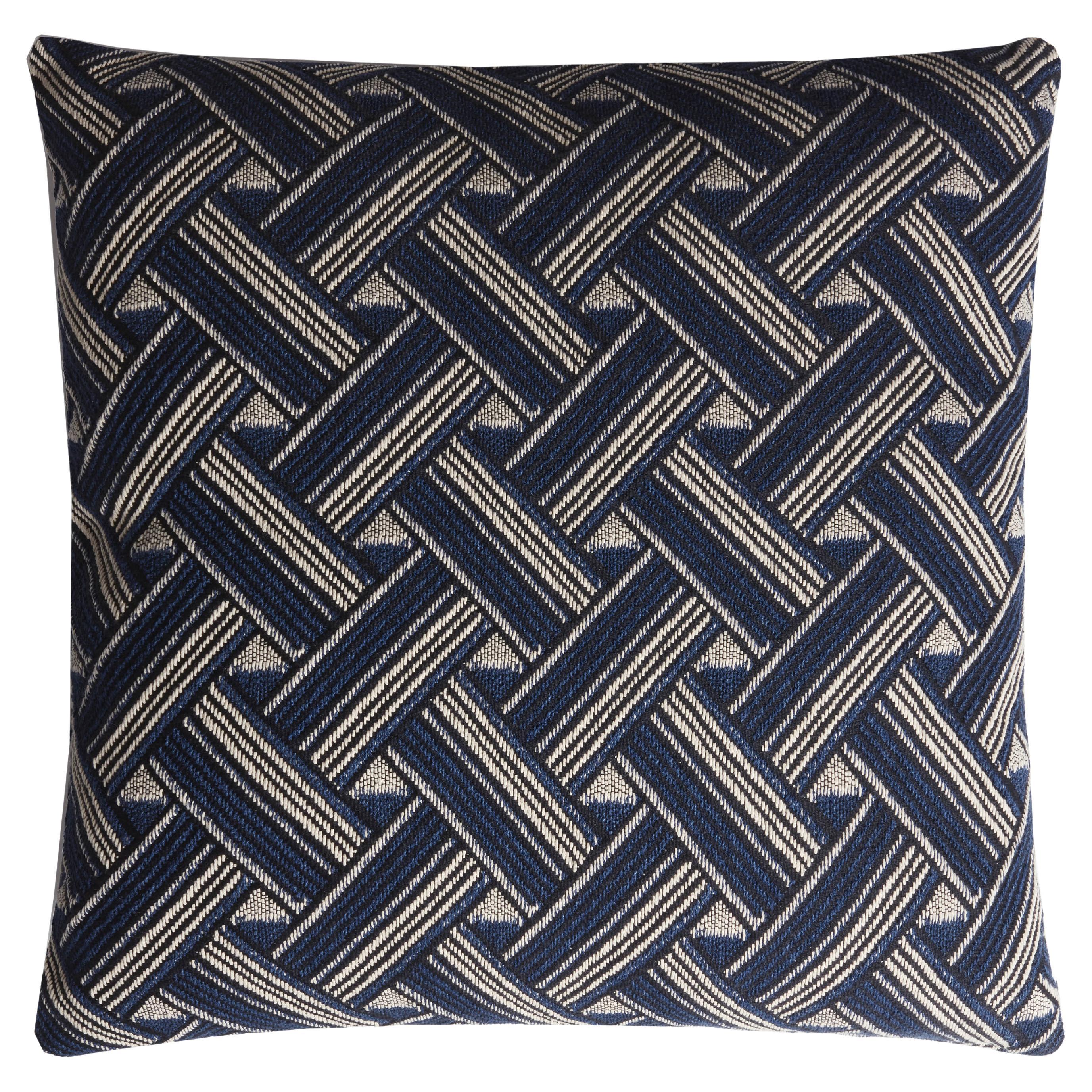 Rock Collection Cushion Blue