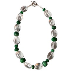 Collana Rock Cristal Emerald Pumpkins in argento