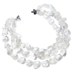 Rock Crystal and 18 karat Gold Choker Necklace by Lisen Stibeck