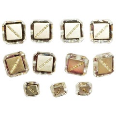 Rock Crystal and Diamond Dress Set