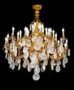 Rock Crystal Rococo Chandelier