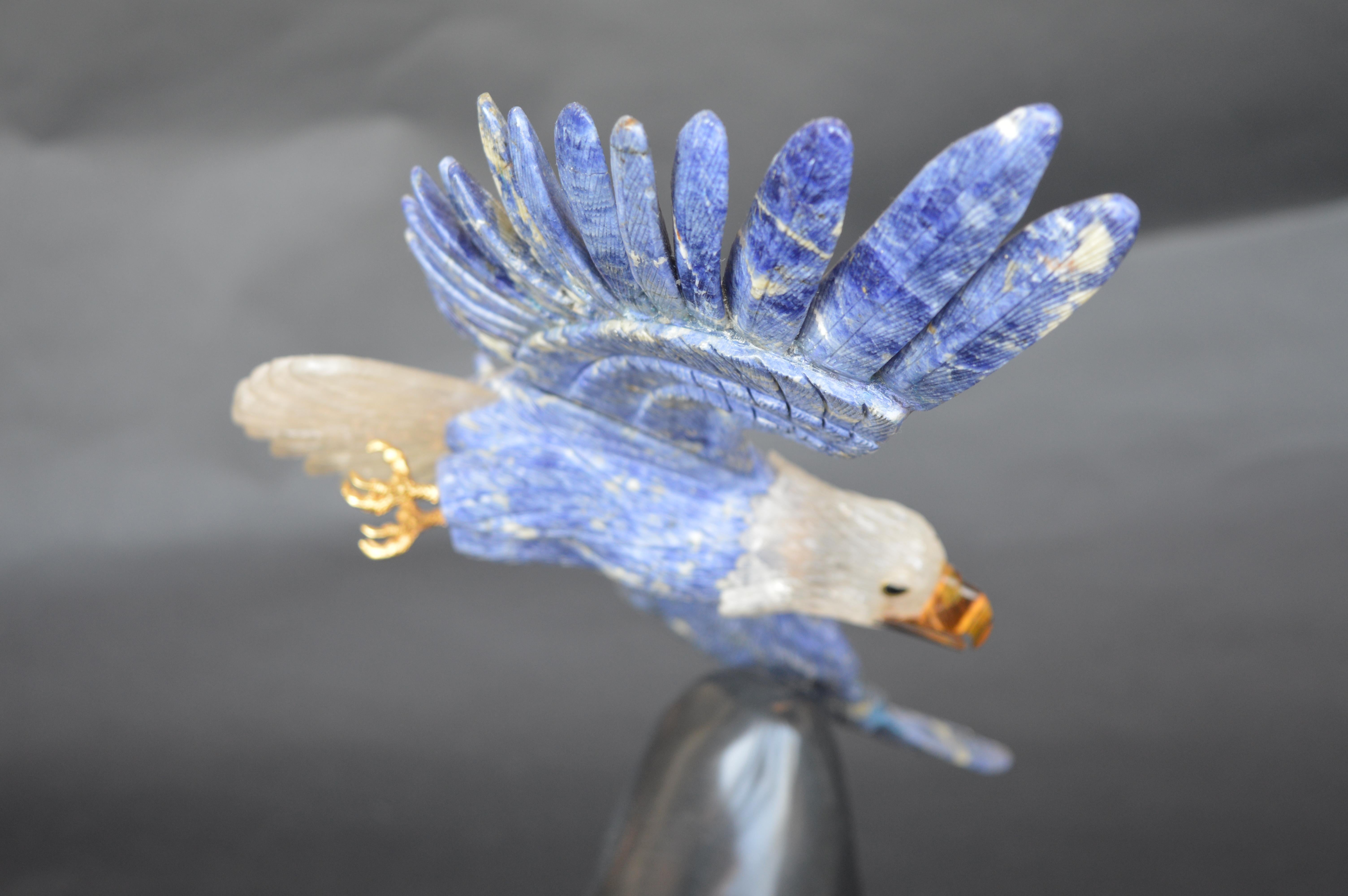 Rock Crystal and Lapis Eagle 2