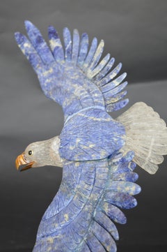 Rock Crystal and Lapis Eagle