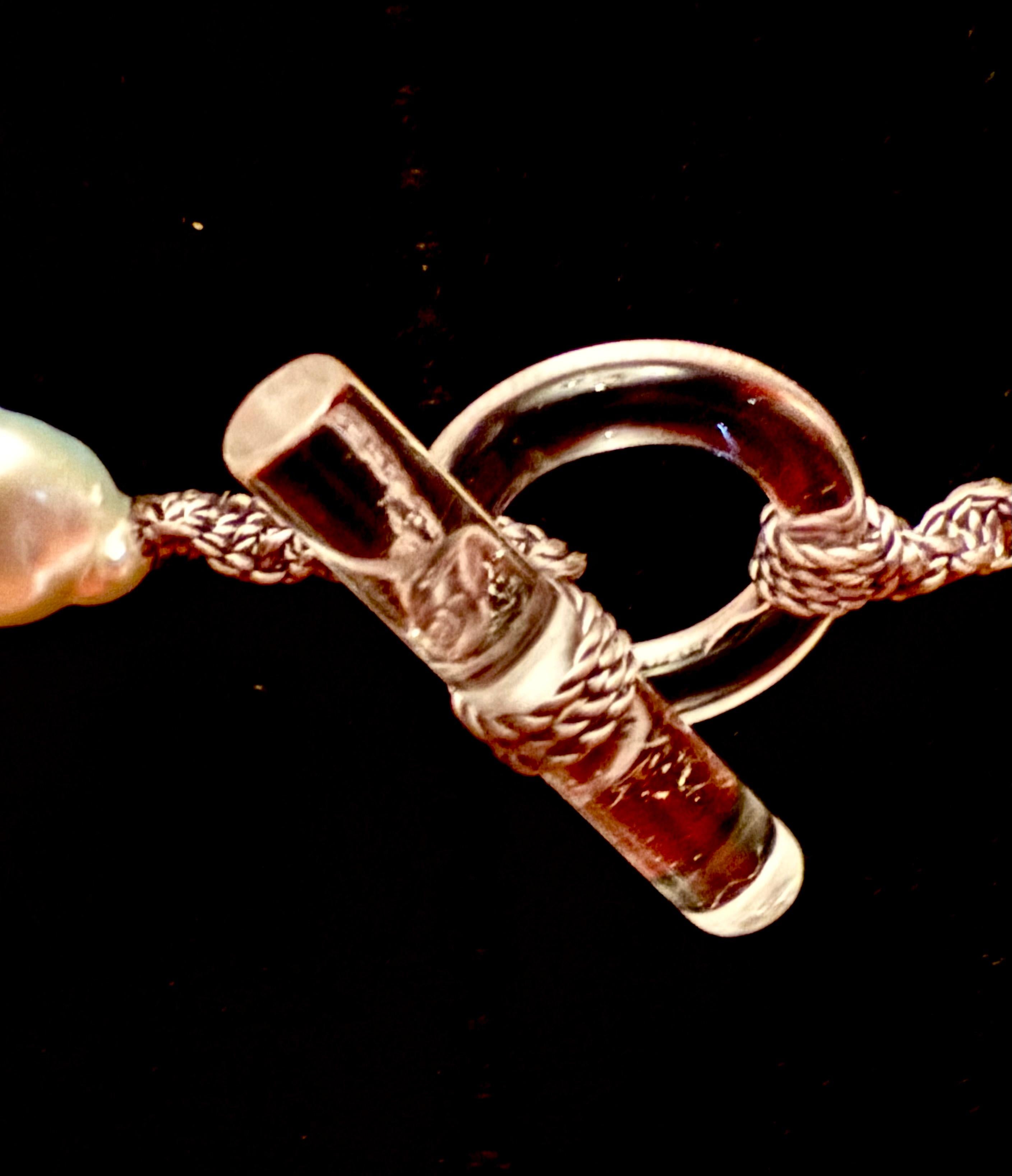 Collana di cristalli di rocca e perle in vendita 4