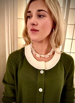 Rock crystal and pearl necklace