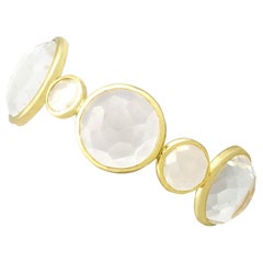 Rock Crystal and Yellow Gold Bangle by Ippolita