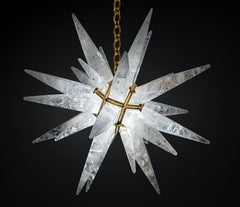 Rock Crystal Art Deco Lighting, Ultimate Star by Alexandre Vossion