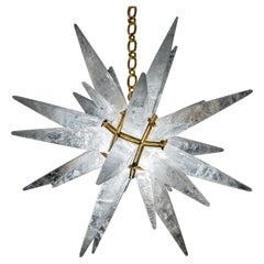 Rock Crystal Art Deco Lighting, Ultimate Star by Alexandre Vossion