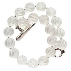 Collana con perline di cristallo di rocca