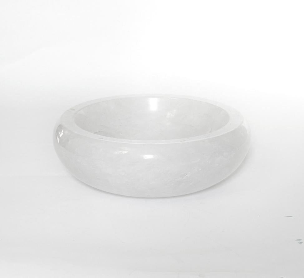 Carved rock crystal bowl by Phoenix Gallery, NYC.
Custom size, and quantity upon request.