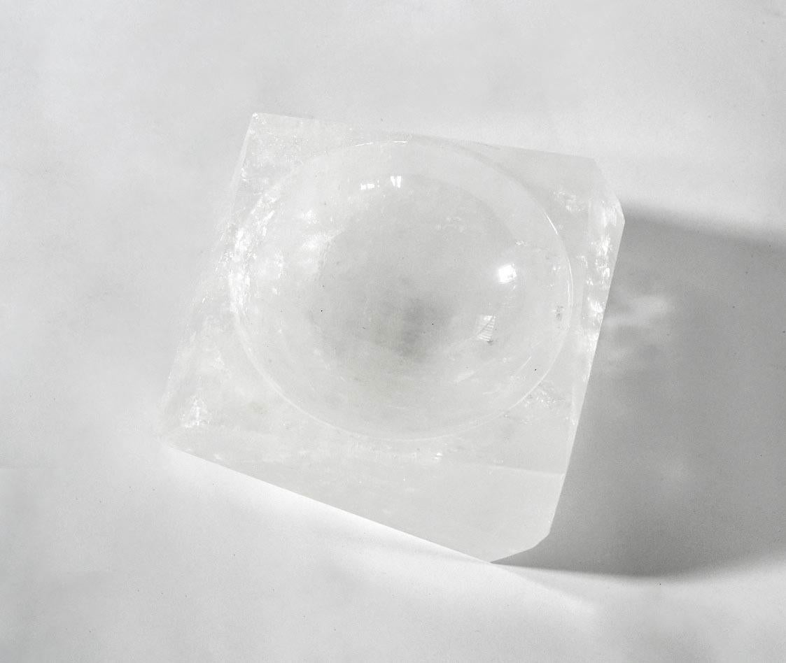XXIe siècle et contemporain Bol en cristal de roche de Phoenix en vente