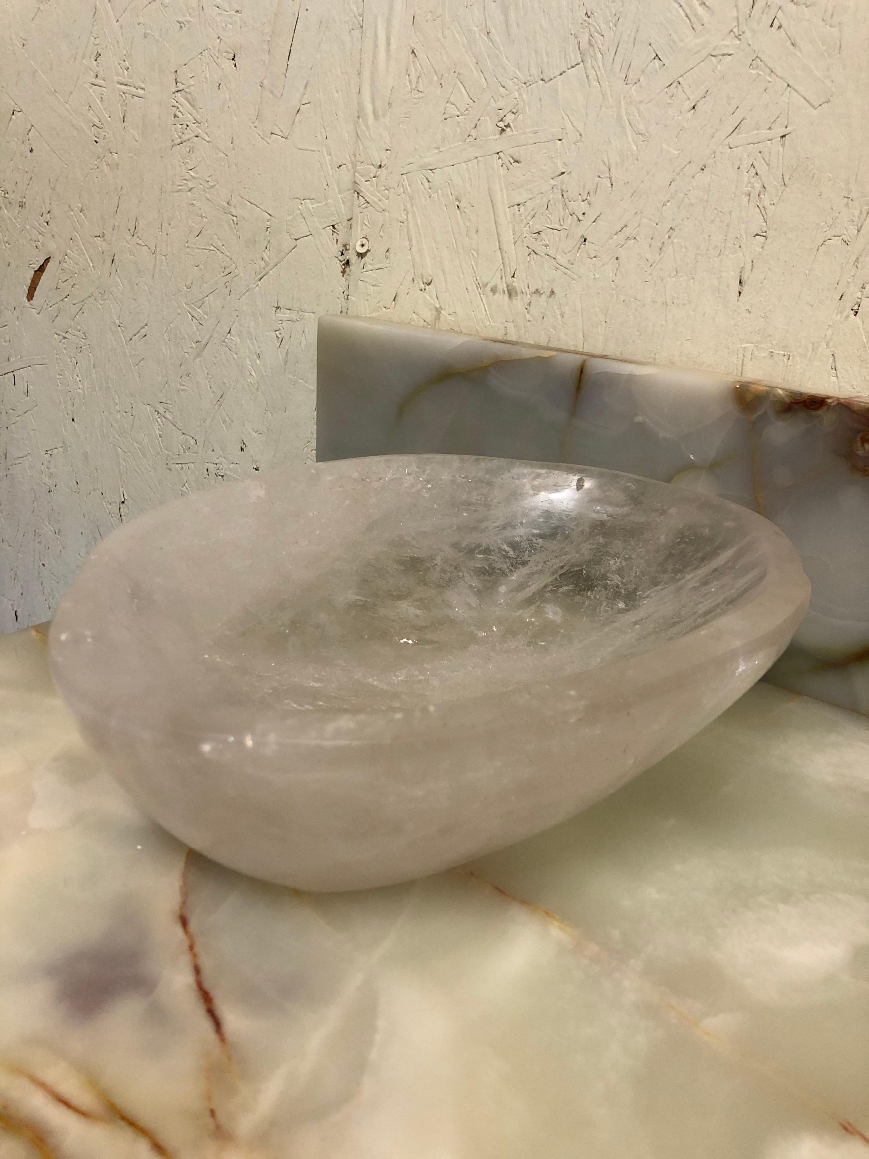 XXIe siècle et contemporain Bol en cristal de roche du Brésil en vente