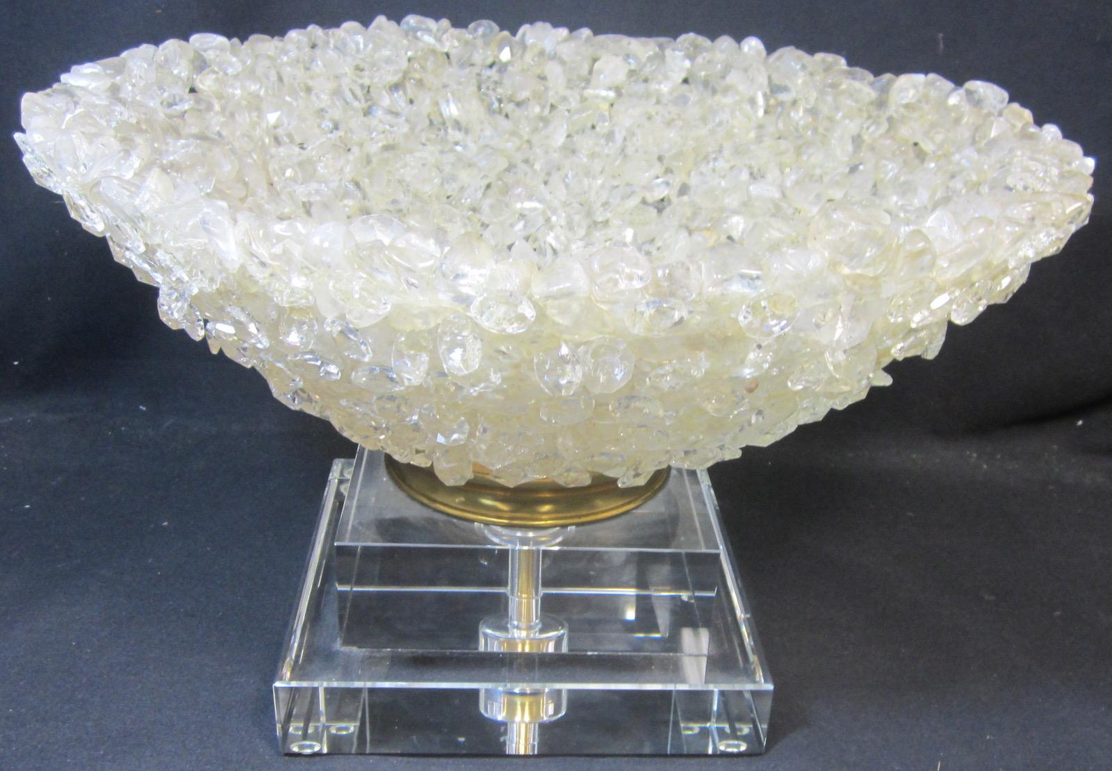 Rock Crystal Bowl In Excellent Condition For Sale In Paradise Point, Queensland