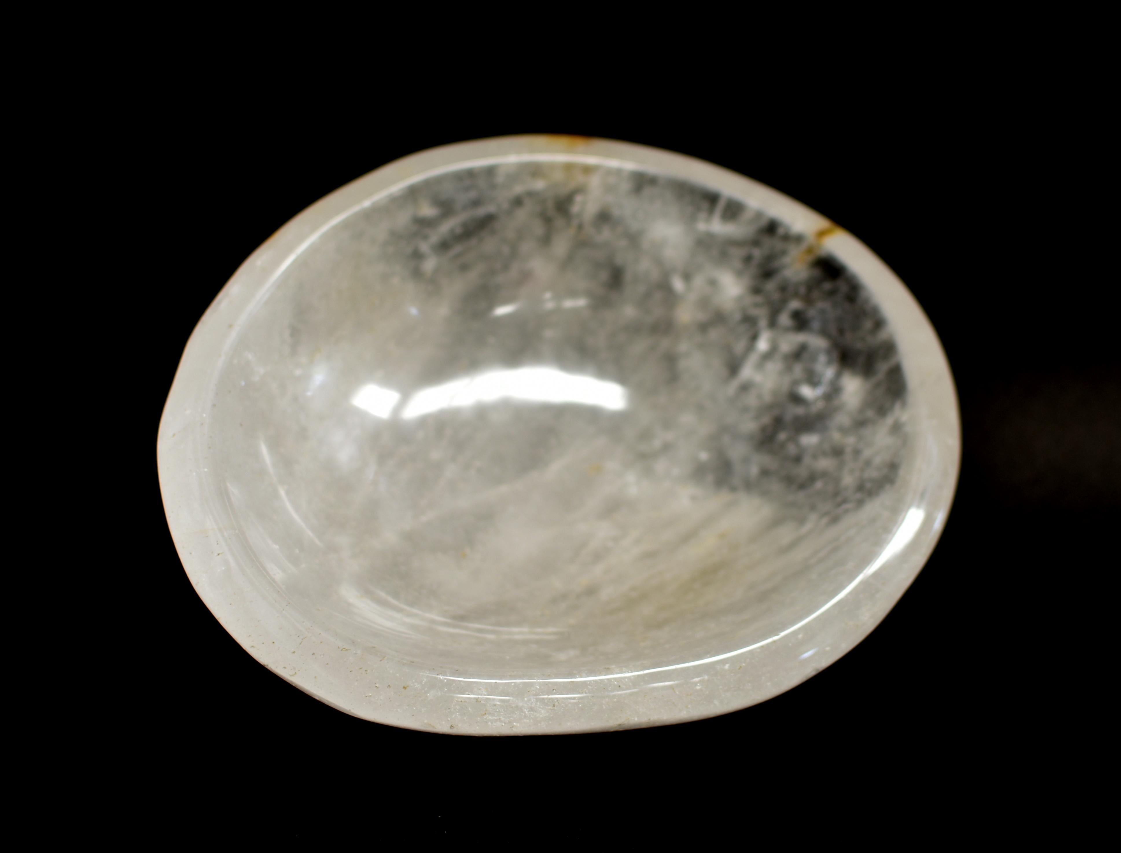 Rock Crystal Bowl with Gold Rutile 7 Lb For Sale 7