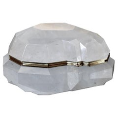 Retro Multifaceted Rock Crystal Box by Phoenix