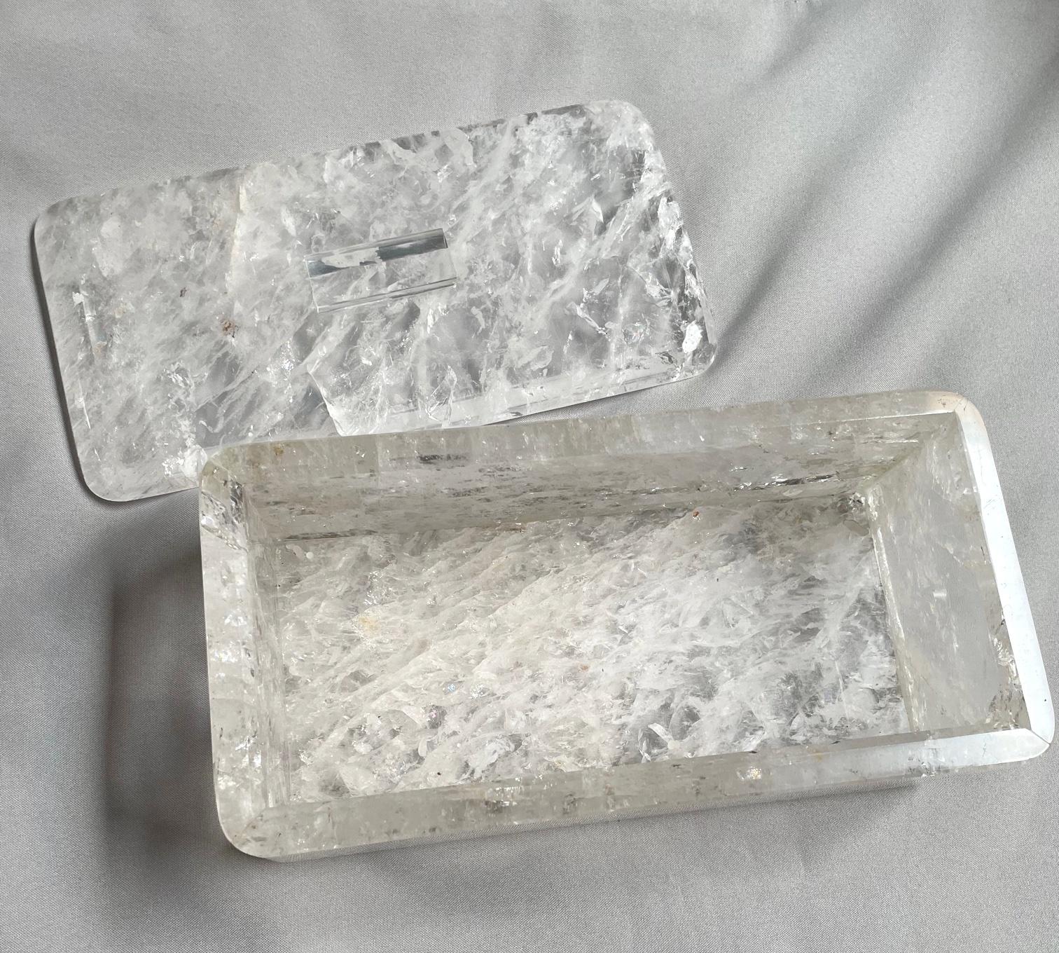 Rock Crystal Box, large For Sale 4