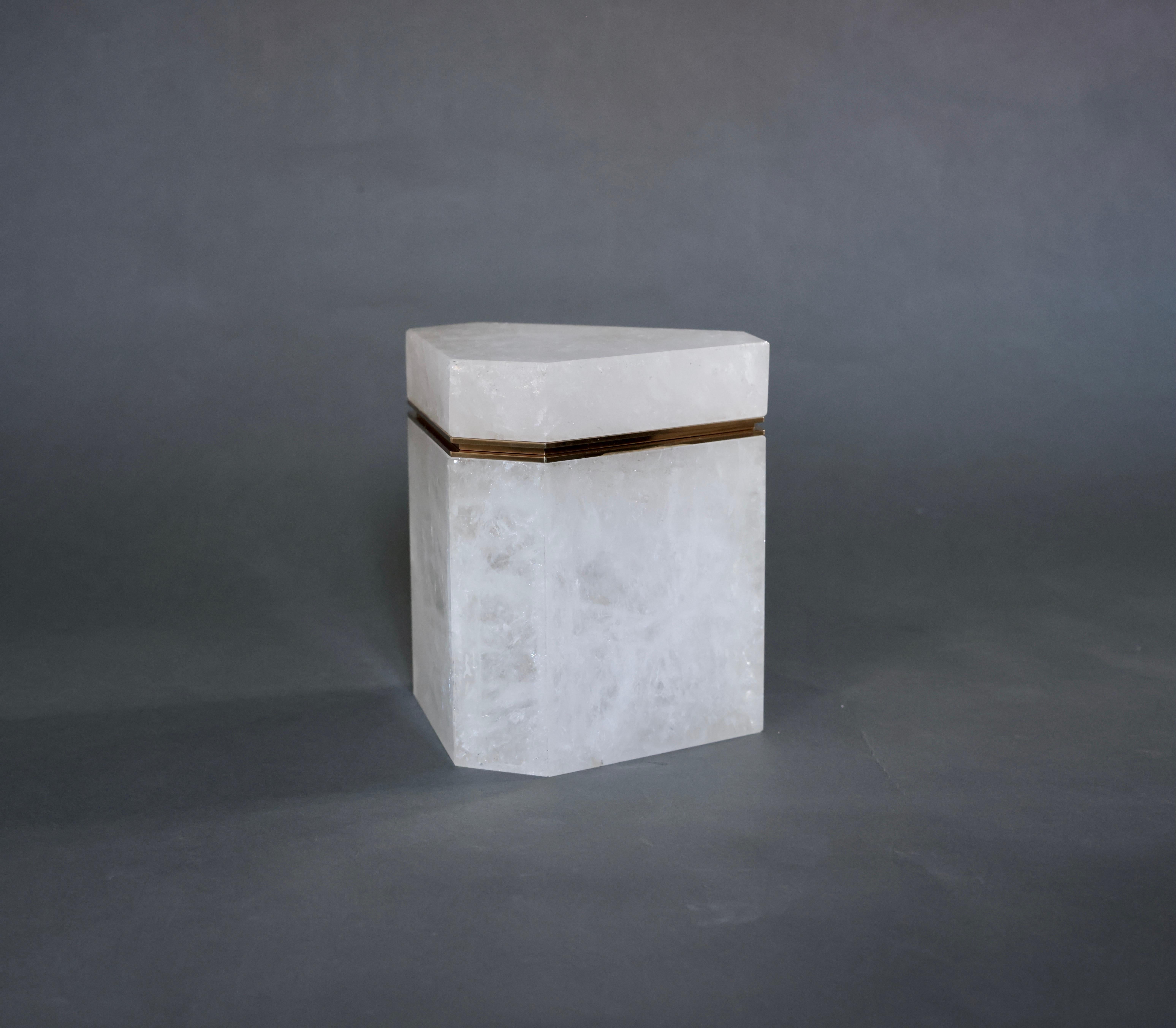 Contemporary Rock Crystal Boxes by Phoenix For Sale