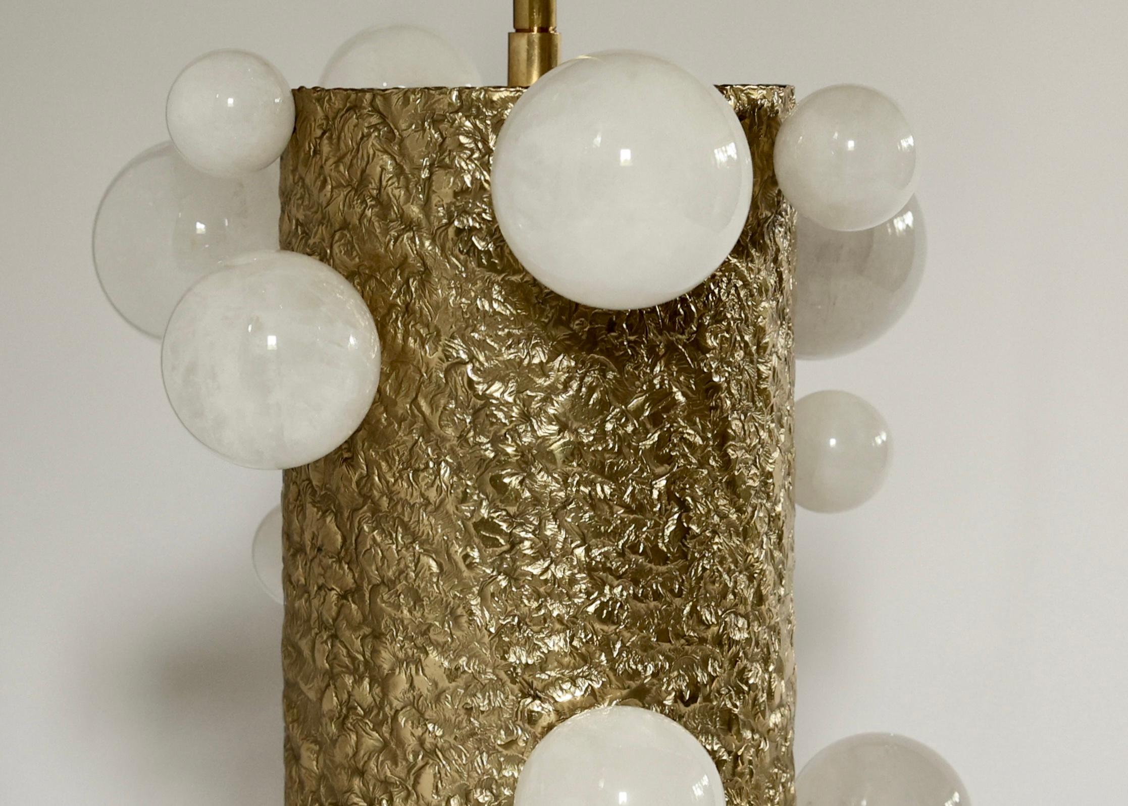 Contemporary Rock Crystal Bubble ii Lamps by Phoenix  For Sale