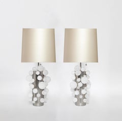 Rock Crystal Bubble Lamps by Phoenix