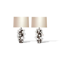 Rock Crystal Bubble Lamps by Phoenix