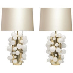 Rock Crystal Bubble Lamps by Phoenix